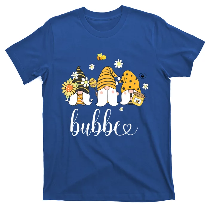 Cute Bubbe Gnomes With Bees And Sunflower Country Style Gift T-Shirt