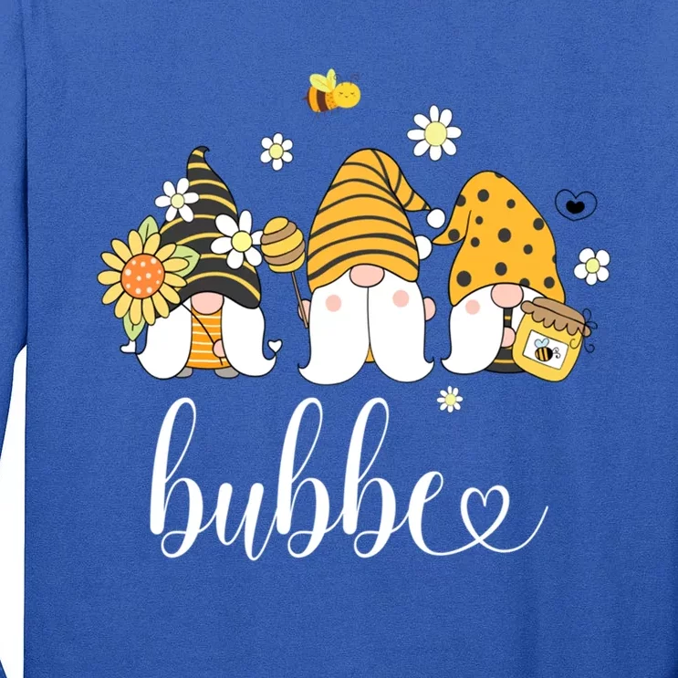 Cute Bubbe Gnomes With Bees And Sunflower Country Style Gift Tall Long Sleeve T-Shirt