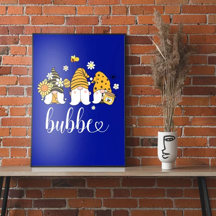 Cute Bubbe Gnomes With Bees And Sunflower Country Style Gift Poster