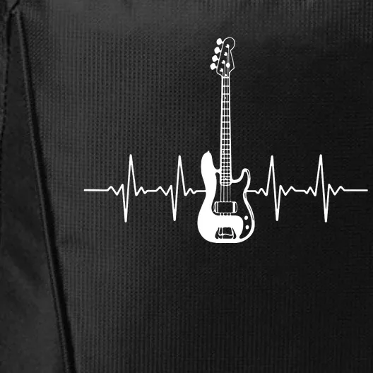 Cool Bass Guitar Heartbeat Design For Bass Player Men Women City Backpack