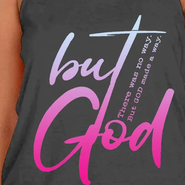 Christian But God Inspirational Gift John 316 Women's Knotted Racerback Tank