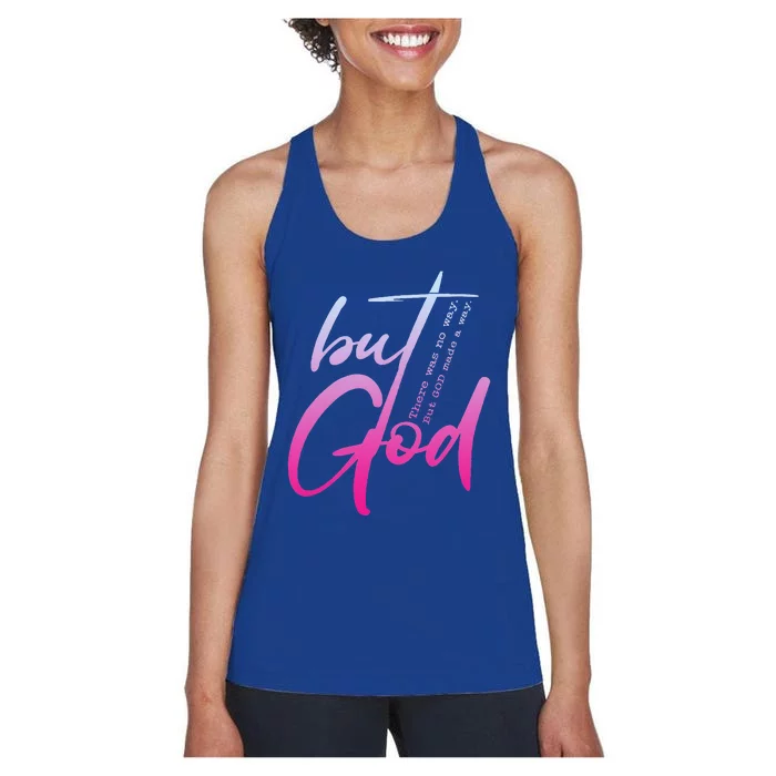 Christian But God Inspirational Gift John 316 Women's Racerback Tank