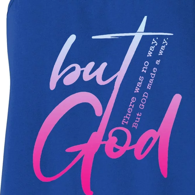 Christian But God Inspirational Gift John 316 Women's Racerback Tank