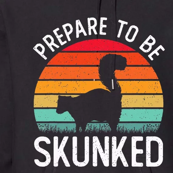 Cribbage Board Game Lover Prepare To Be Skunked Premium Hoodie