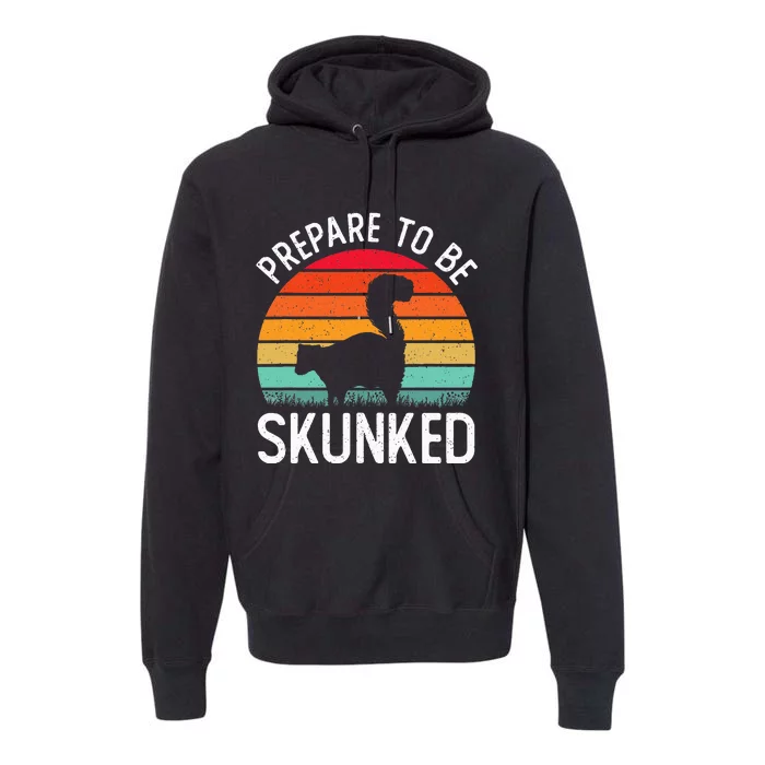 Cribbage Board Game Lover Prepare To Be Skunked Premium Hoodie