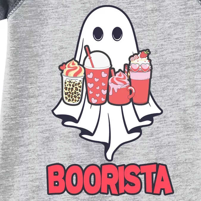 Coffee Boorista Ghost Halloween Barista Infant Baby Jersey Bodysuit