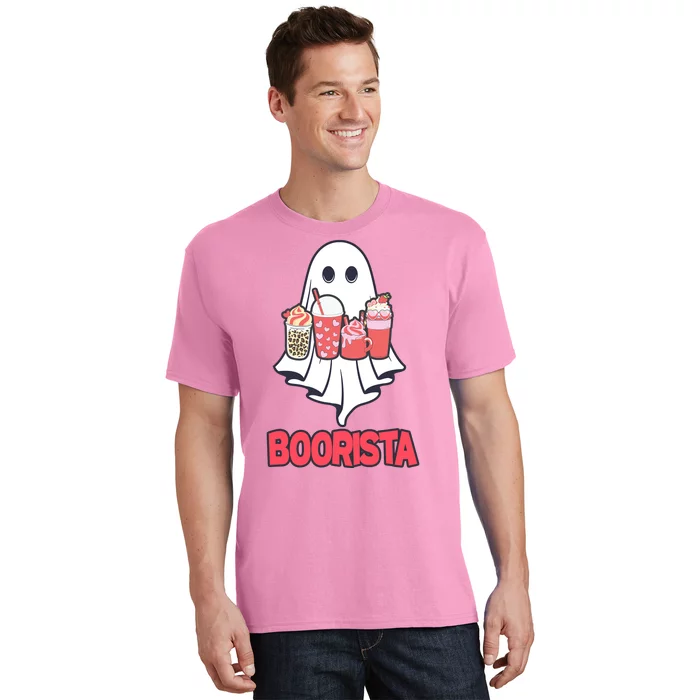 Coffee Boorista Ghost Halloween Barista T-Shirt