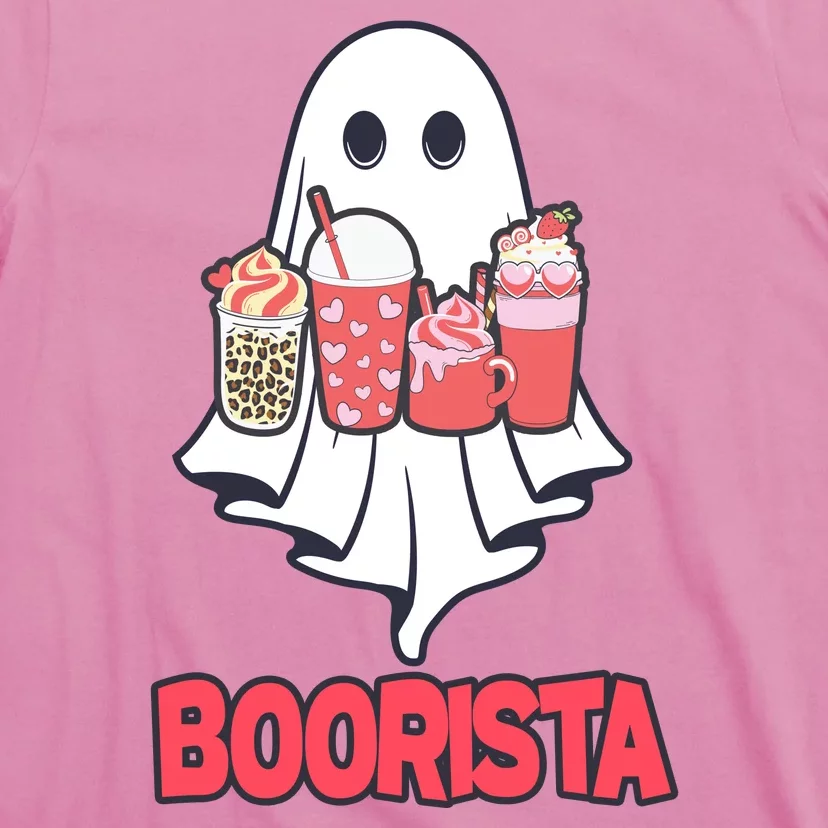 Coffee Boorista Ghost Halloween Barista T-Shirt