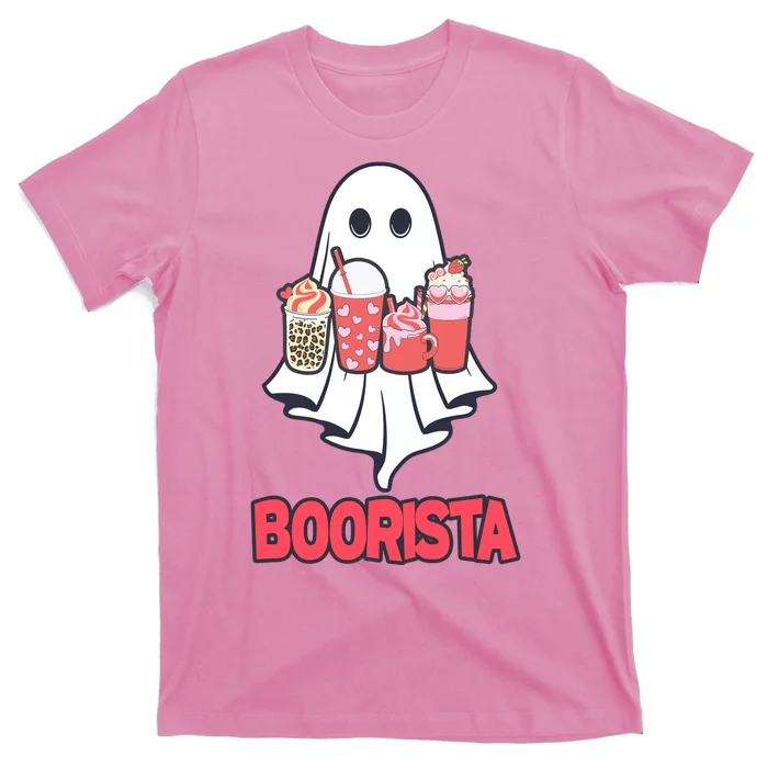 Coffee Boorista Ghost Halloween Barista T-Shirt