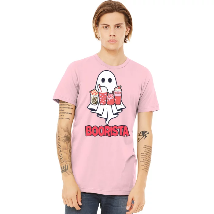 Coffee Boorista Ghost Halloween Barista Premium T-Shirt