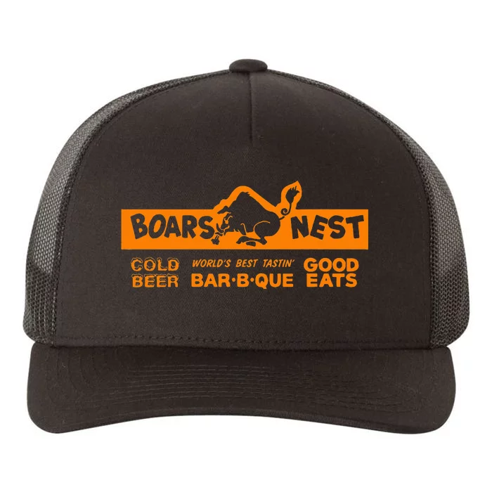 Cold Beer Good Eat Boars Nest Yupoong Adult 5-Panel Trucker Hat