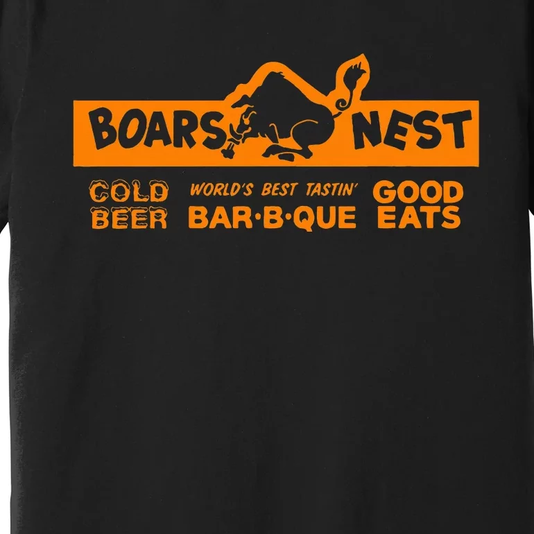 Cold Beer Good Eat Boars Nest Premium T-Shirt