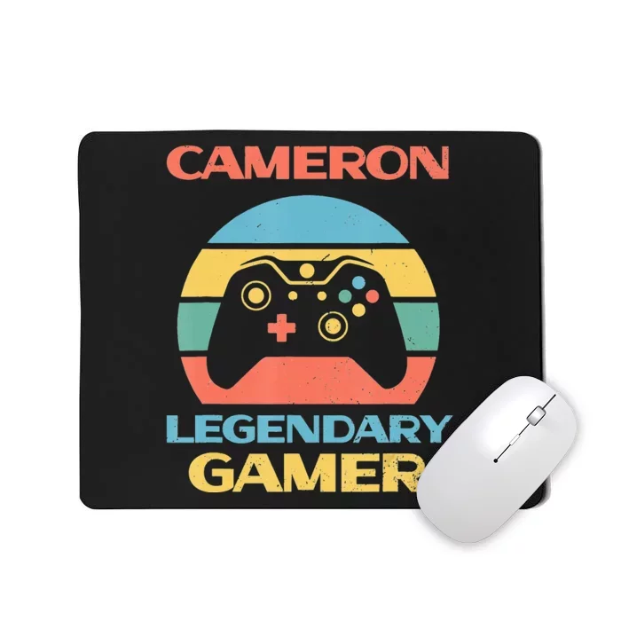 Cameron Best Gamer Personalised Name Video Gaming Mousepad