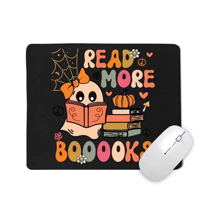 Cute Booooks Ghost Read More Books Funny Teacher Halloween Mousepad