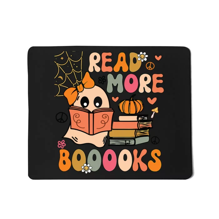 Cute Booooks Ghost Read More Books Funny Teacher Halloween Mousepad