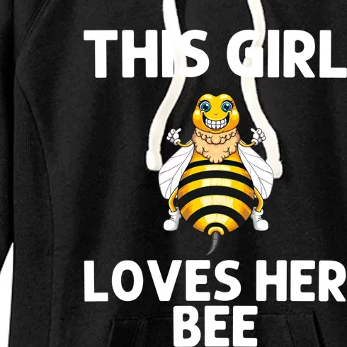 Cute Bee Honey Bee Keeper Beekeeping Save Bees Gift Women's Fleece Hoodie