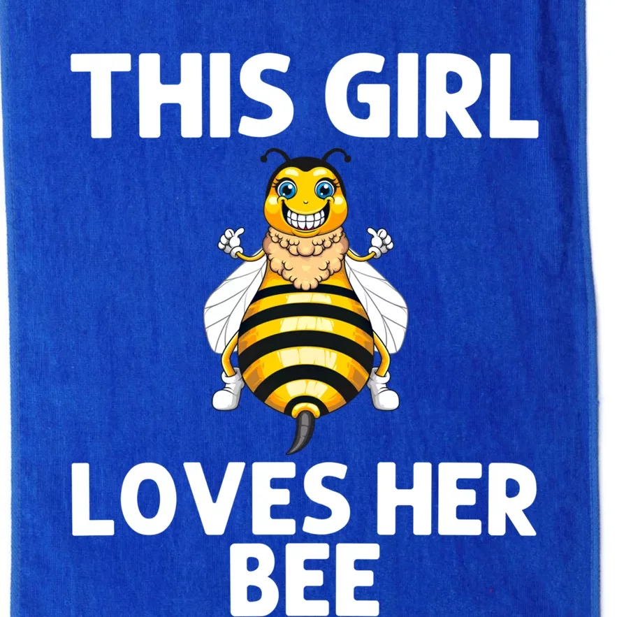 Cute Bee Honey Bee Keeper Beekeeping Save Bees Gift Platinum Collection Golf Towel