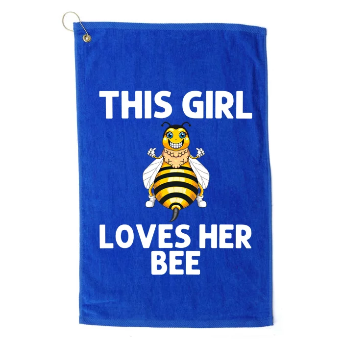 Cute Bee Honey Bee Keeper Beekeeping Save Bees Gift Platinum Collection Golf Towel