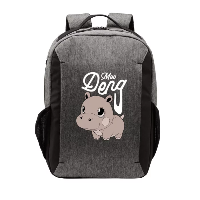 Cute Baby Hippo Moo Deng Cute Hippopotamus Moo Deng Vector Backpack