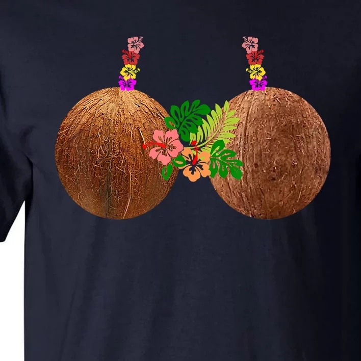 Coconut Bra Hawaii Luau Costume Funny Tall T-Shirt