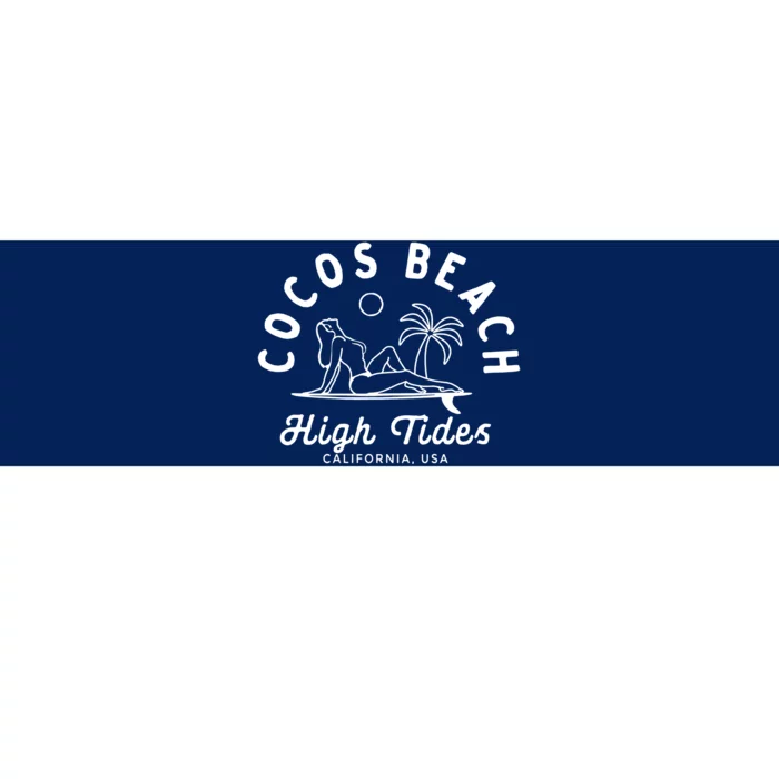 Cocos Beach High Tides California Usa Bumper Sticker