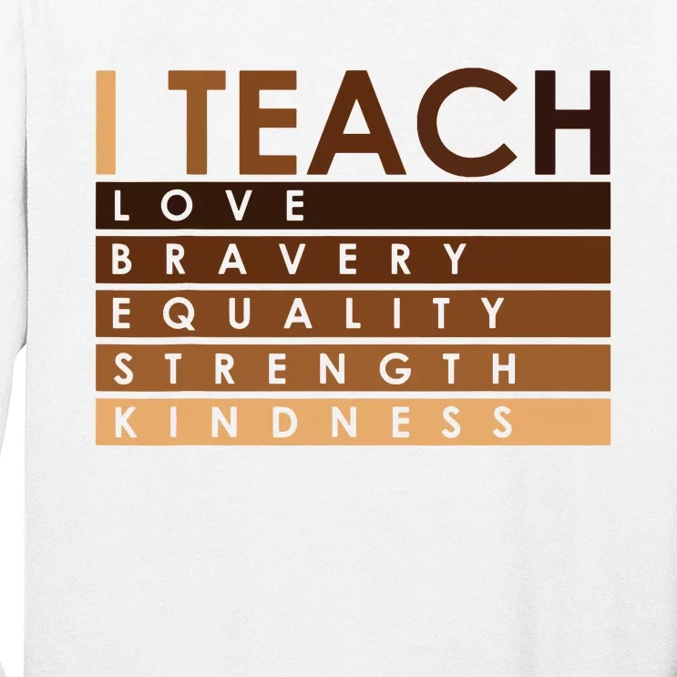 Celebrate Black History Month I Teach Black History Teacher Long Sleeve Shirt