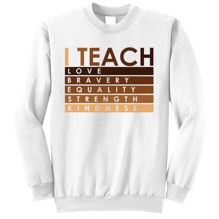 Celebrate Black History Month I Teach Black History Teacher Sweatshirt