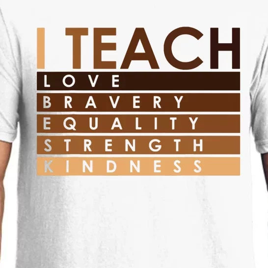 Celebrate Black History Month I Teach Black History Teacher Pajama Set