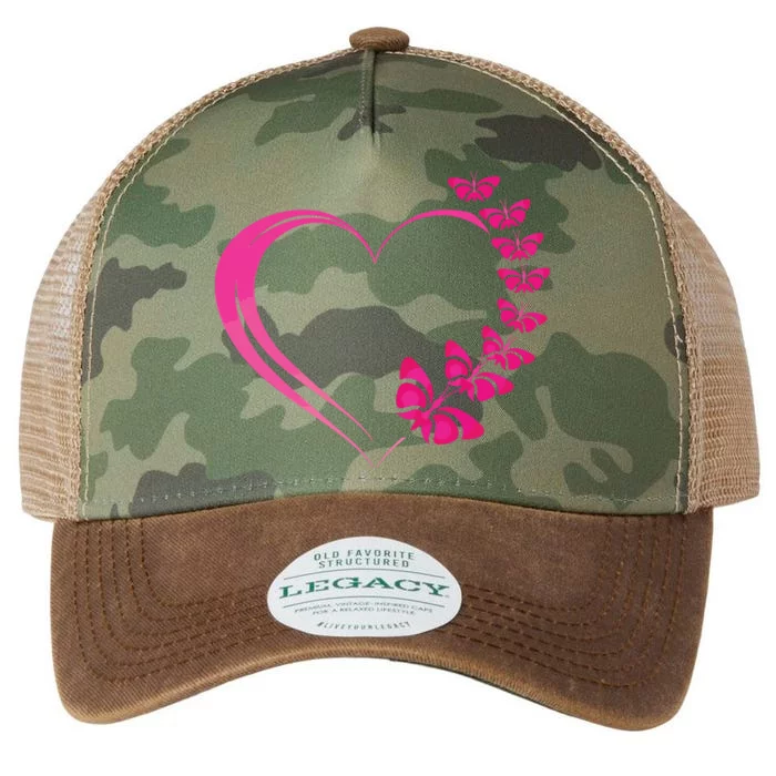 Cute Butterfly Heart Butterflies Legacy Tie Dye Trucker Hat