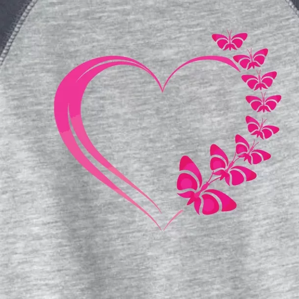 Cute Butterfly Heart Butterflies Toddler Fine Jersey T-Shirt