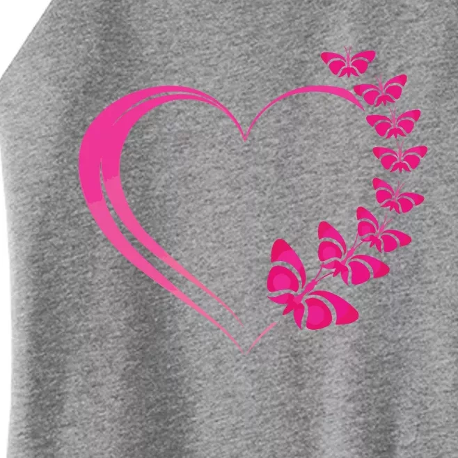 Cute Butterfly Heart Butterflies Women’s Perfect Tri Rocker Tank