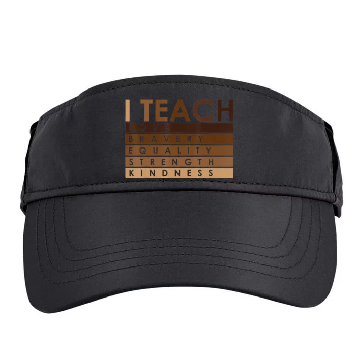 Celebrate Black History Month I Teach Black History Teacher Adult Drive Performance Visor