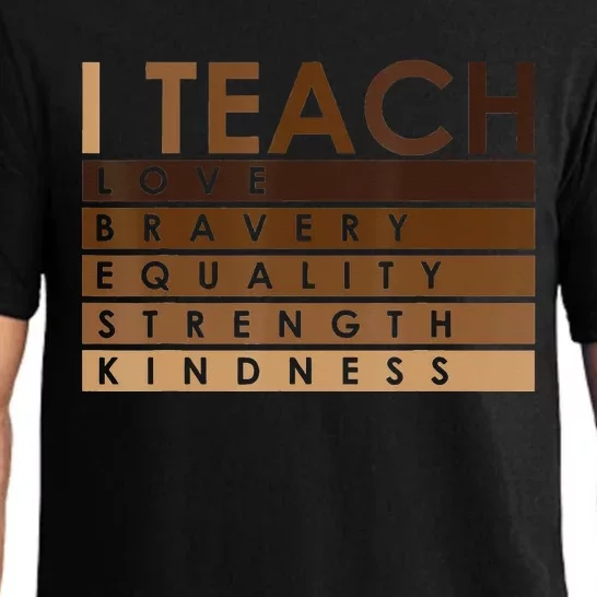 Celebrate Black History Month I Teach Black History Teacher Pajama Set