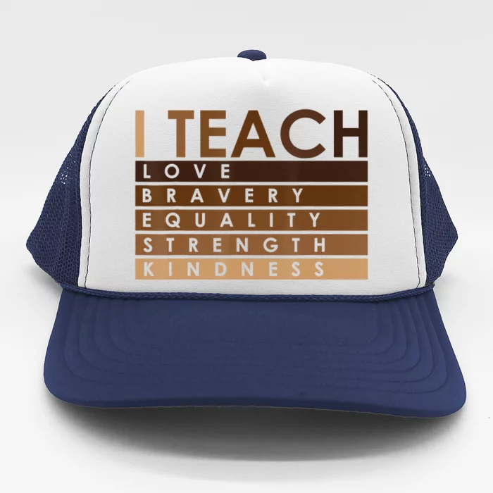 Celebrate Black History Month I Teach Black History Teacher Trucker Hat