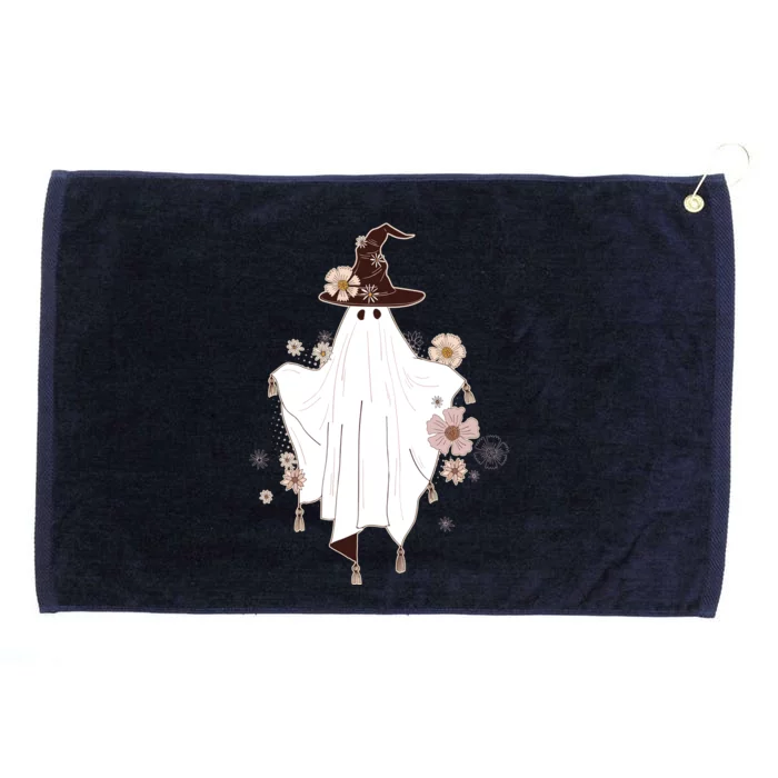 Cute Boho Halloween Ghost Grommeted Golf Towel