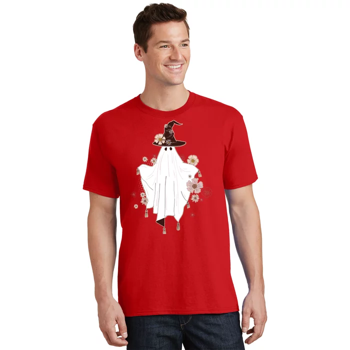 Cute Boho Halloween Ghost T-Shirt