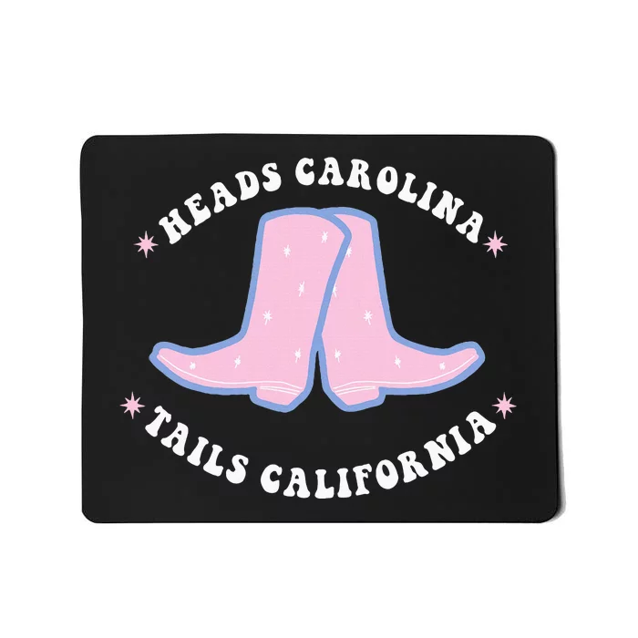 Cowgirl Boots Heads Carolina Tail California Western Country Mousepad