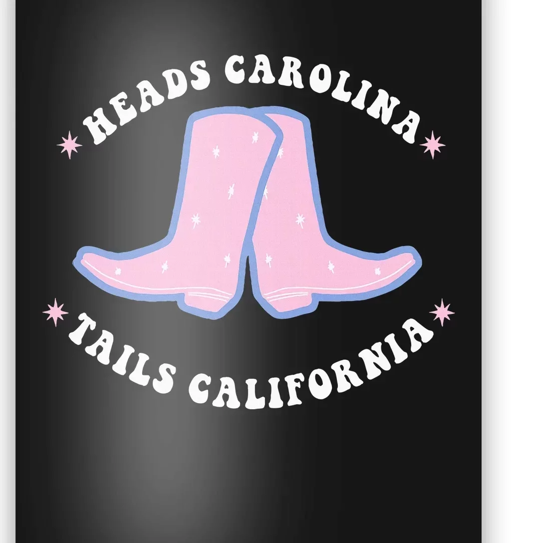 Cowgirl Boots Heads Carolina Tail California Western Country Poster