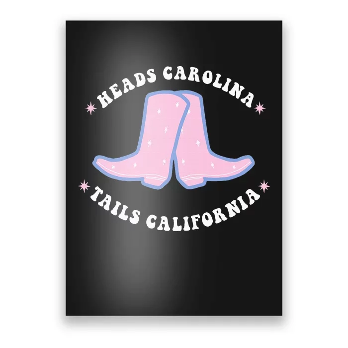 Cowgirl Boots Heads Carolina Tail California Western Country Poster