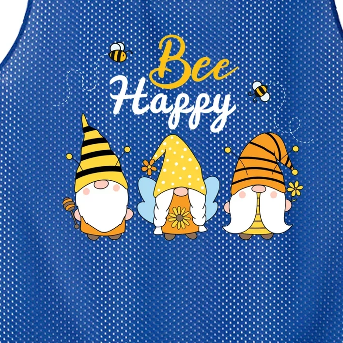 Cute Bee Happy Beekeeping Gnome Beekeeper Apiarist Gift Mesh Reversible Basketball Jersey Tank