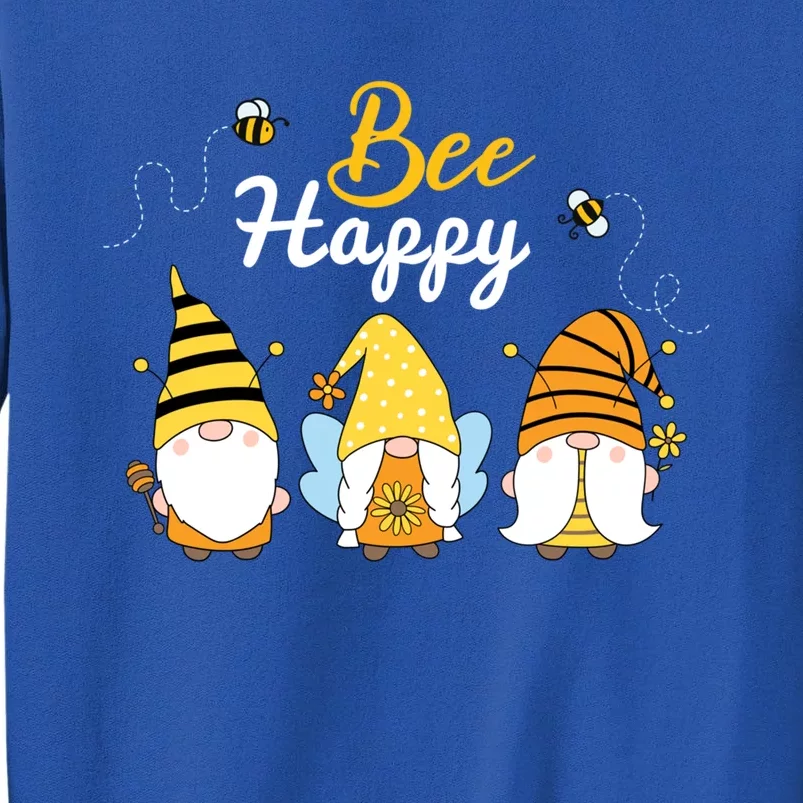 Cute Bee Happy Beekeeping Gnome Beekeeper Apiarist Gift Tall Sweatshirt