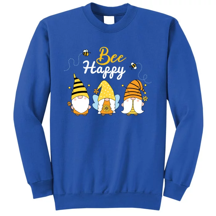 Cute Bee Happy Beekeeping Gnome Beekeeper Apiarist Gift Tall Sweatshirt