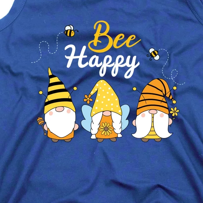 Cute Bee Happy Beekeeping Gnome Beekeeper Apiarist Gift Tank Top