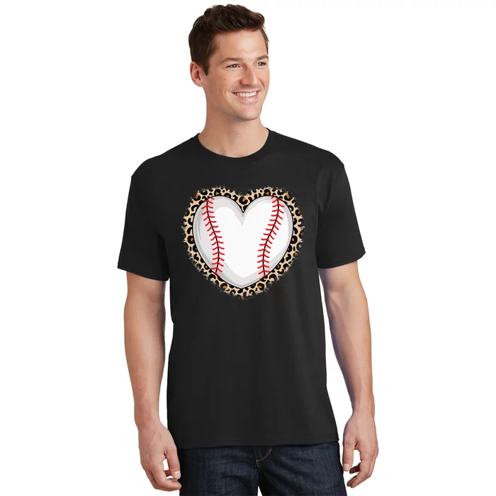 Cute Baseball Heart Baseball Lover T-Shirt