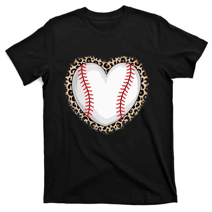 Cute Baseball Heart Baseball Lover T-Shirt