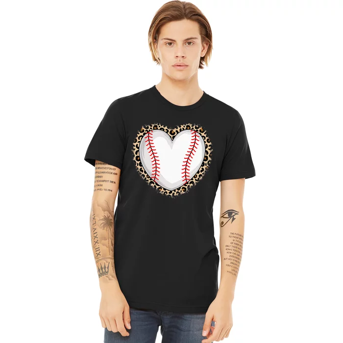 Cute Baseball Heart Baseball Lover Premium T-Shirt