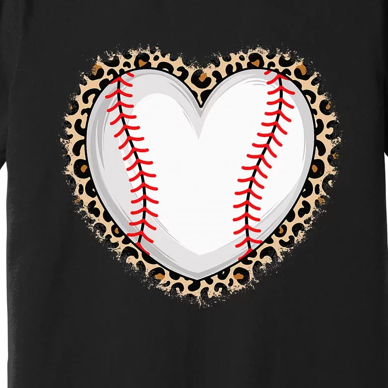 Cute Baseball Heart Baseball Lover Premium T-Shirt