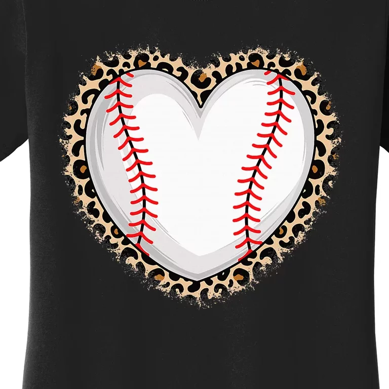 Cute Baseball Heart Baseball Lover Women's T-Shirt