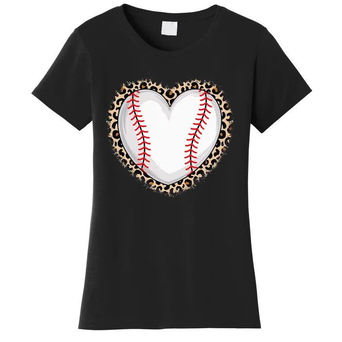 Cute Baseball Heart Baseball Lover Women's T-Shirt