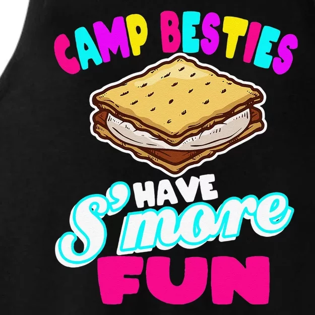 Camp Besties Have Smore Fun Ladies Tri-Blend Wicking Tank